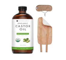 Load image into Gallery viewer, Castor Oil Pack Wrap (includes 16oz Glass Bottle of Organic Castor Oil)